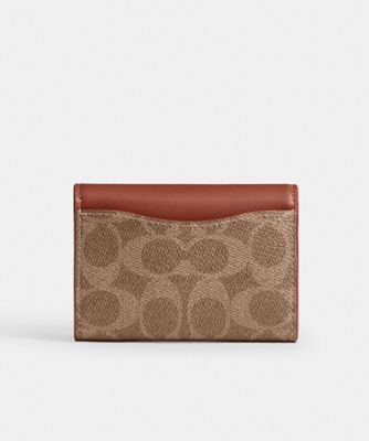 【新品未使用】COACH フラップ カード ケース・シグネチャー キャンバス エッセンシャル フラップ カード ケース・シグネチャー